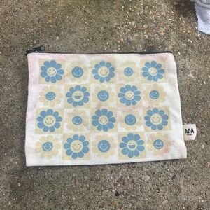 Kids Floral Pouch - Blue and Yellow